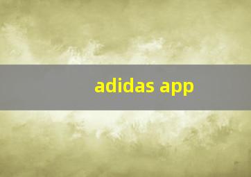 adidas app